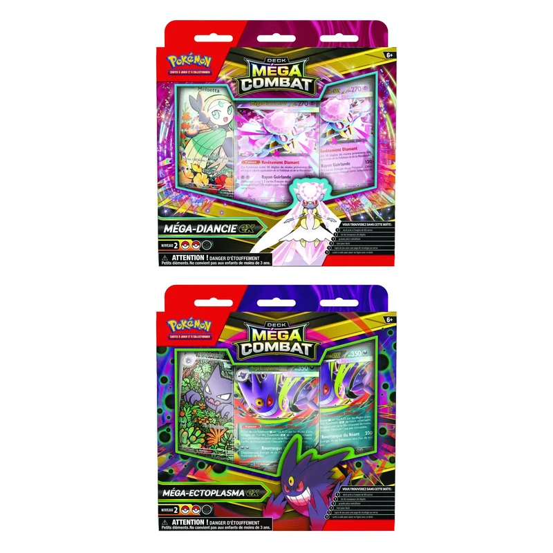 LOT Deck Méga Combat - Méga Diancie EX + Méga Ectoplasma EX