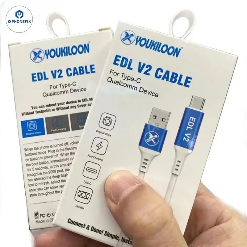 Câble YOUKILOON EDL V2 pour appareils Qualcomm Type-C