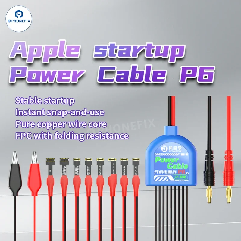 Câble d'alimentation JTX P6 avec prise FPC souple pour iPhone 6-16 Pro Max
