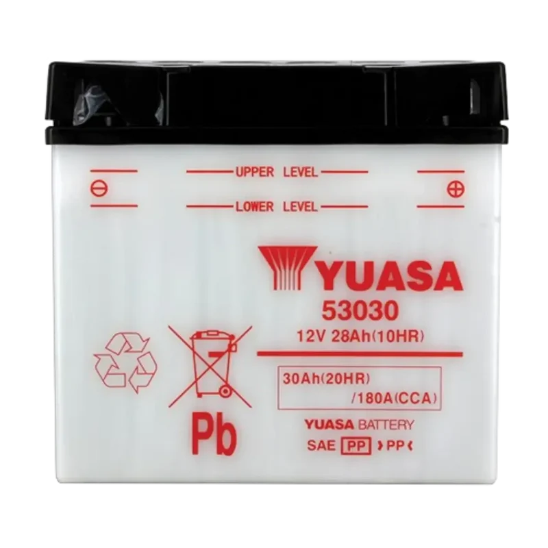 Batterie Moto YUASA 53030 12V 30Ah 180CCA – Conventionnelle avec Entretien