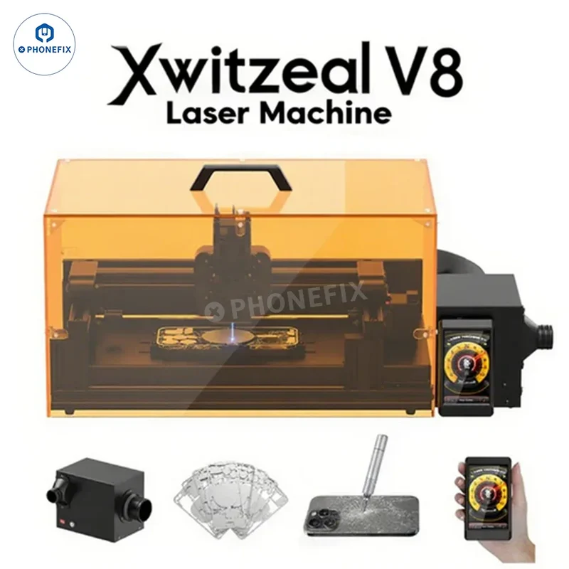 Machine laser Xwitzeal V8 Ultra pour le retrait de la vitre arrière de l'iPhone 8-16