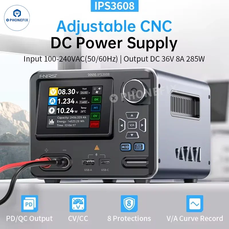 Alimentation régulée CC réglable CNC FNIRSI IPS3608 36 V 8 A