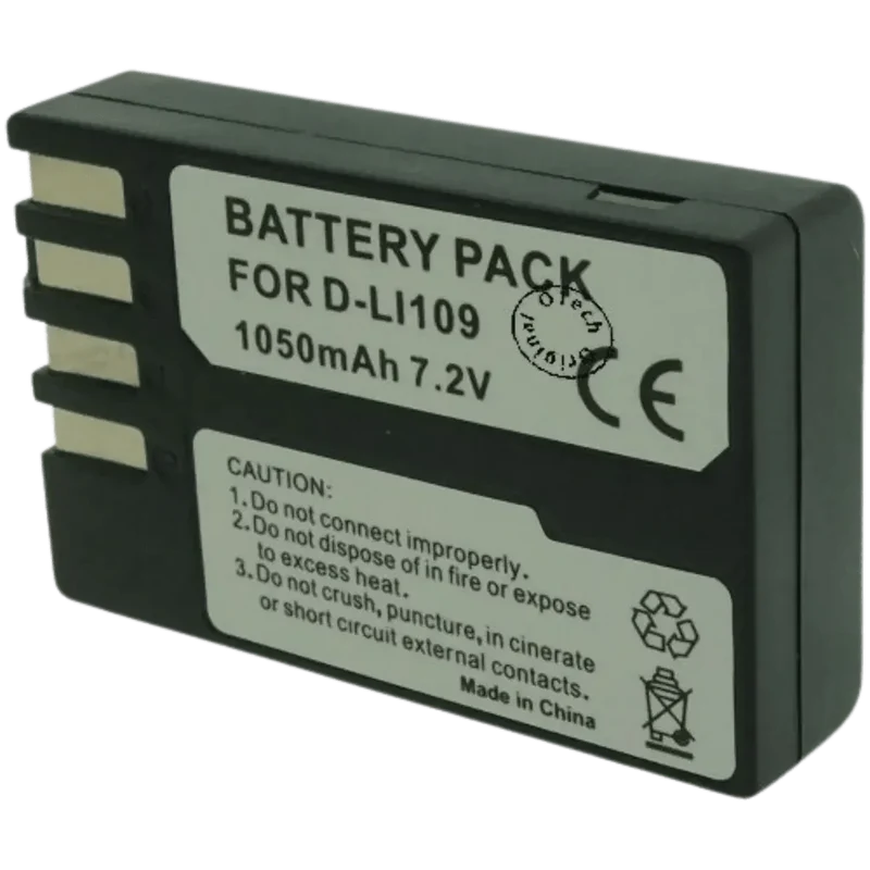Batterie Pentax D-LI109 compatible 7.4V 900mAh Li-ion