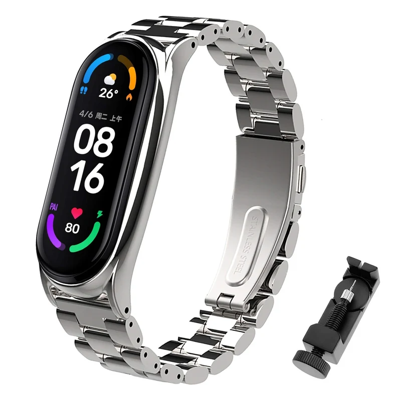 Xiaomi Mi Band 6 Metalen Schakelarmband
