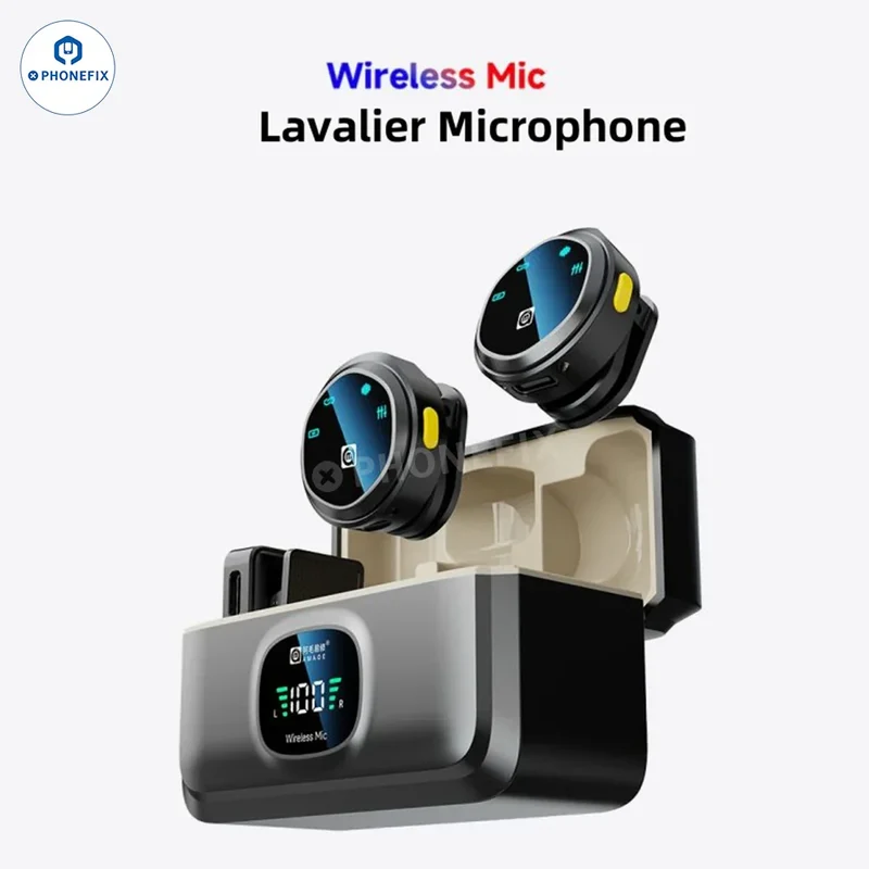 Microphone sans fil AMAOE MIC-A pour l'enregistrement vidéo en direct