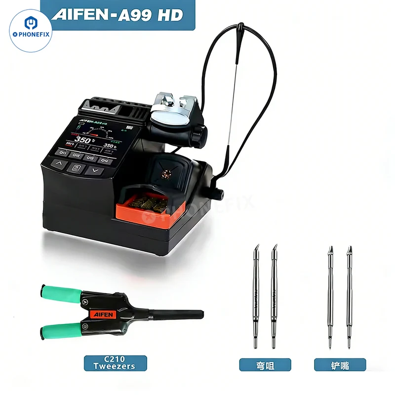 Station de soudage AIFEN A99 HD avec pinces électriques en fer C210 C245