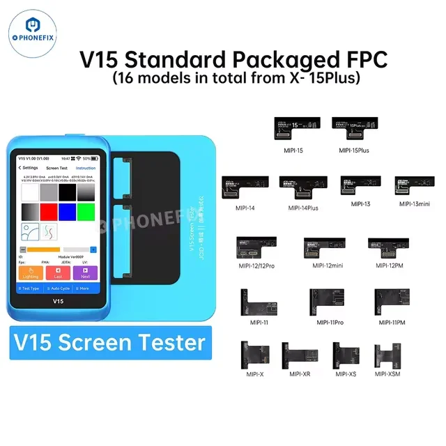 Testeur d'écran JCID V15 V15PM pour iPhone et Android