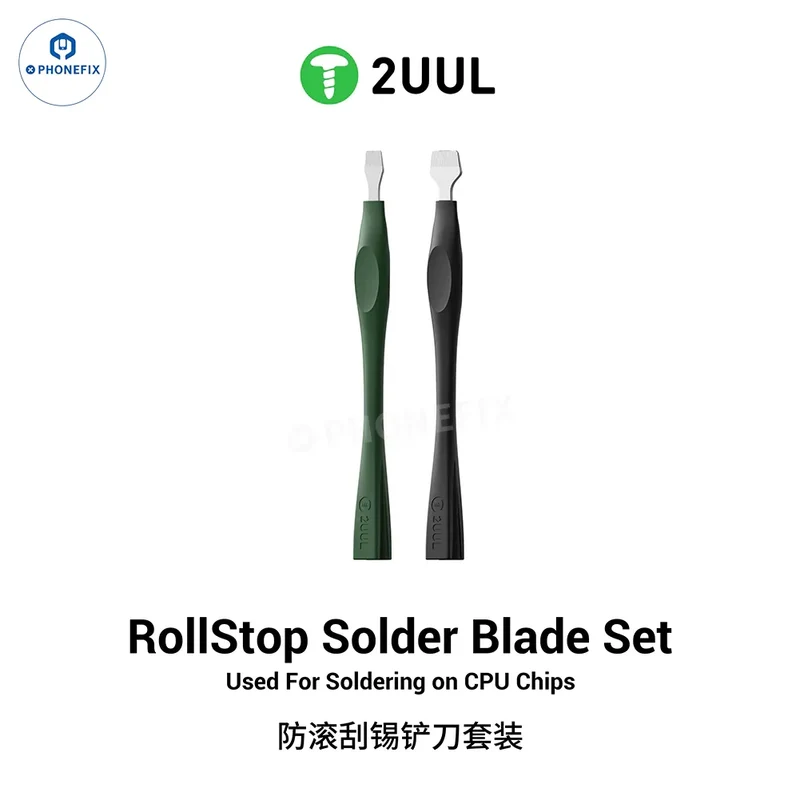 Lame de soudure RollStop 2UUL DA19 pour téléphone, processeur, circuit intégré, pâte, grattoir à étain