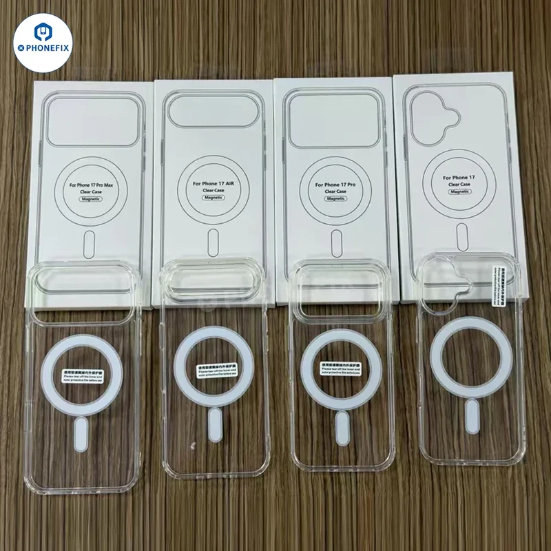 Coque transparente avec MagSafe pour iPhone 17 Pro Max