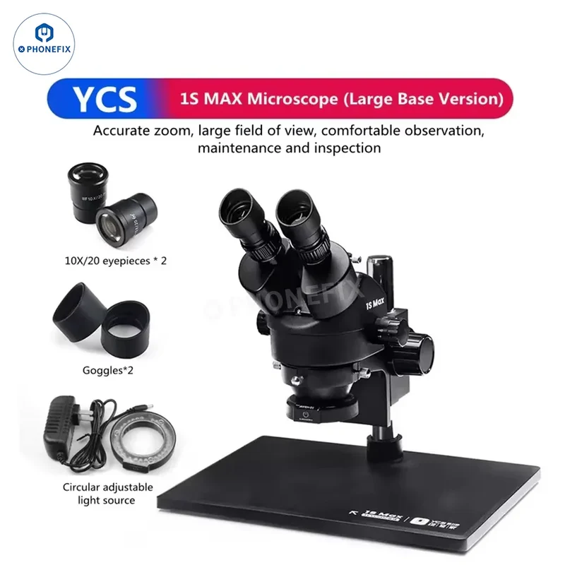 Microscope Influencer Yang YCS 1S Max pour le soudage de circuits imprimés mobiles