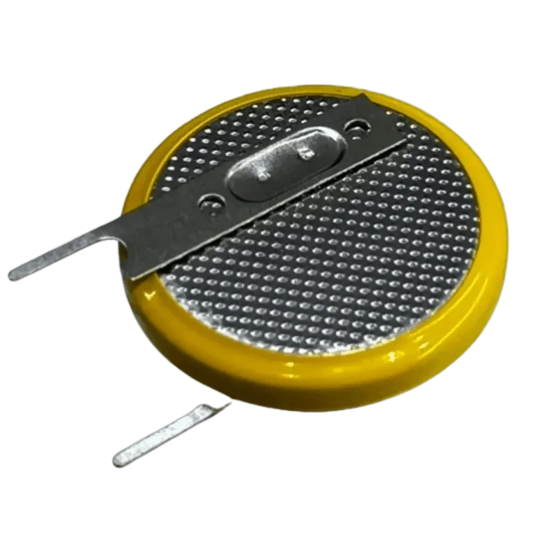 Pile CR2032 3V lithium à souder verticale pour circuit imprimé