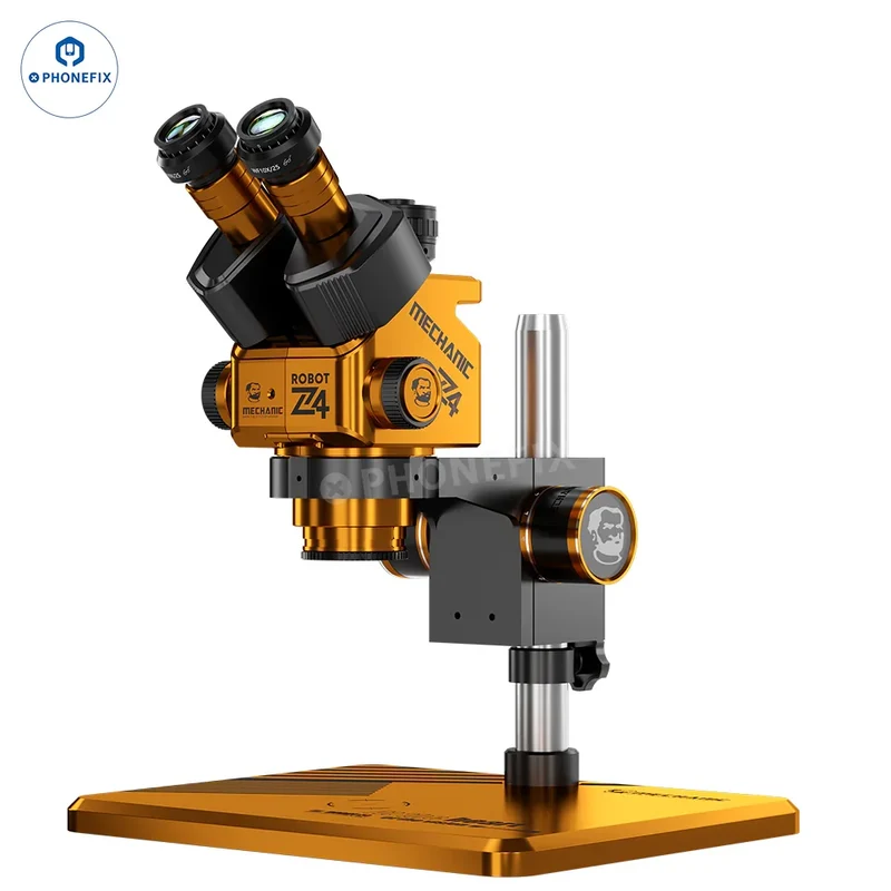 Microscope stéréo trinoculaire MECHANIC ROBOT Z4 6.5X-60X