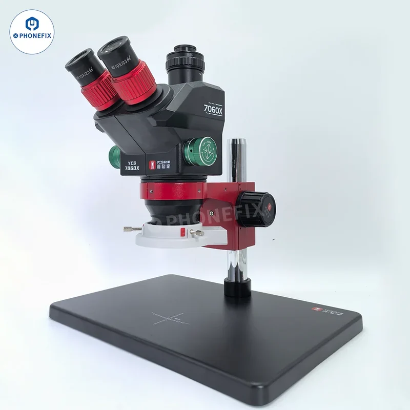 Microscope stéréo trinoculaire réparateur YCS 7060X 7X-60X
