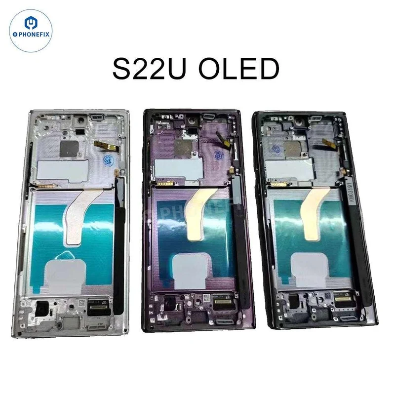 Pièces de rechange pour écran OLED Samsung Galaxy avec châssis
