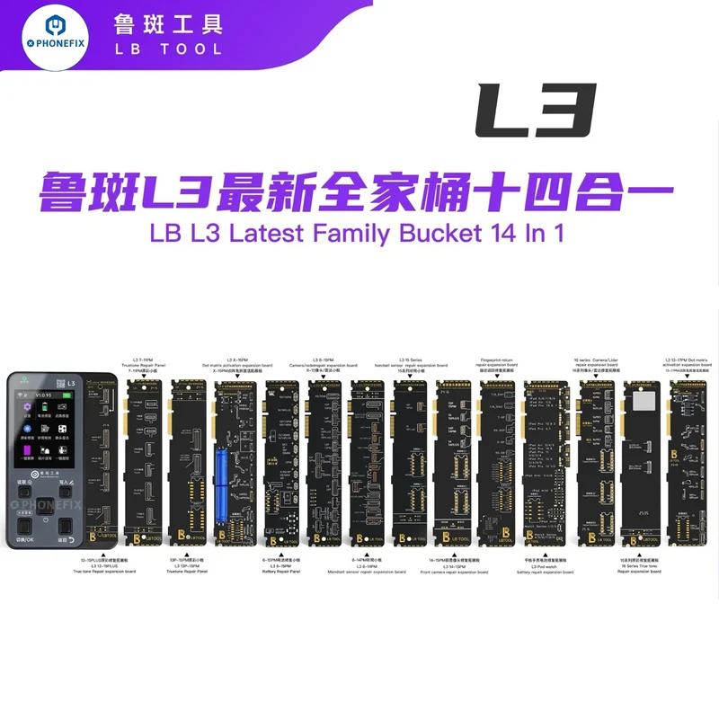 Programmeur intelligent LUBAN L3 pour iPhone 6-17, réparation de batterie, écran et Face ID