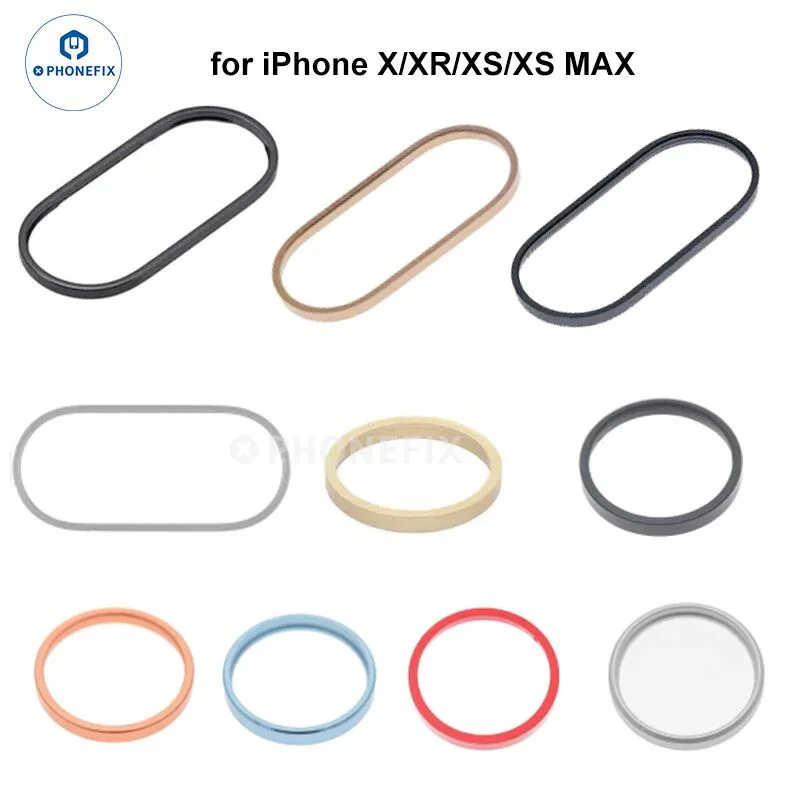 Anneau métallique pour caméra arrière d'iPhone X/11/12/13/14 Pro Max
