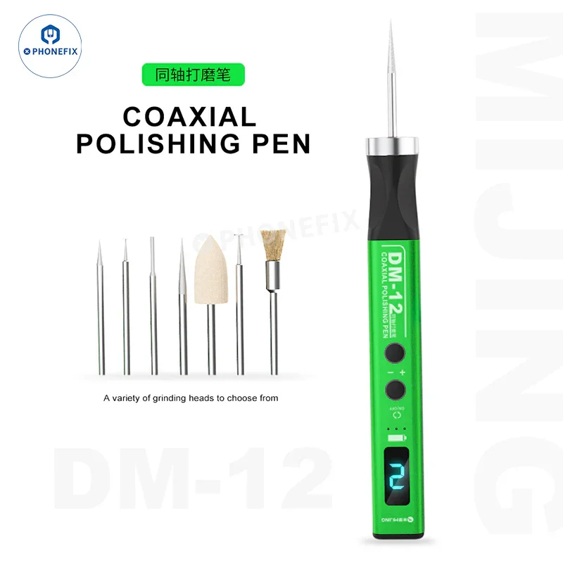 Stylo de polissage coaxial MIJING DM-12, outil de meulage pour circuits imprimés de téléphones