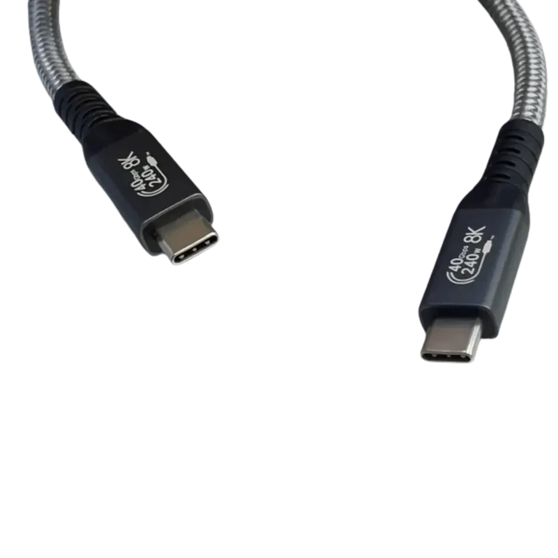 Câble USB-C vers USB-C 240W 8K 40Gbps USB4 1M