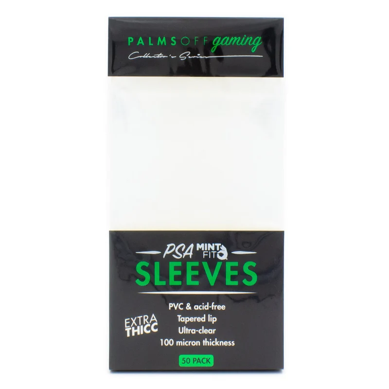Palms Off Gaming PSA Graded Mint-Fit Resealable Sleeves - EXTRA THICC 50pc