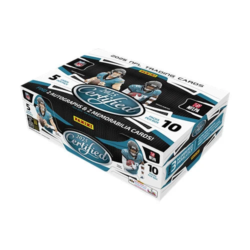 Panini NFL - 2025 Certified Football Hobby Trading Cards (Display of 10)
