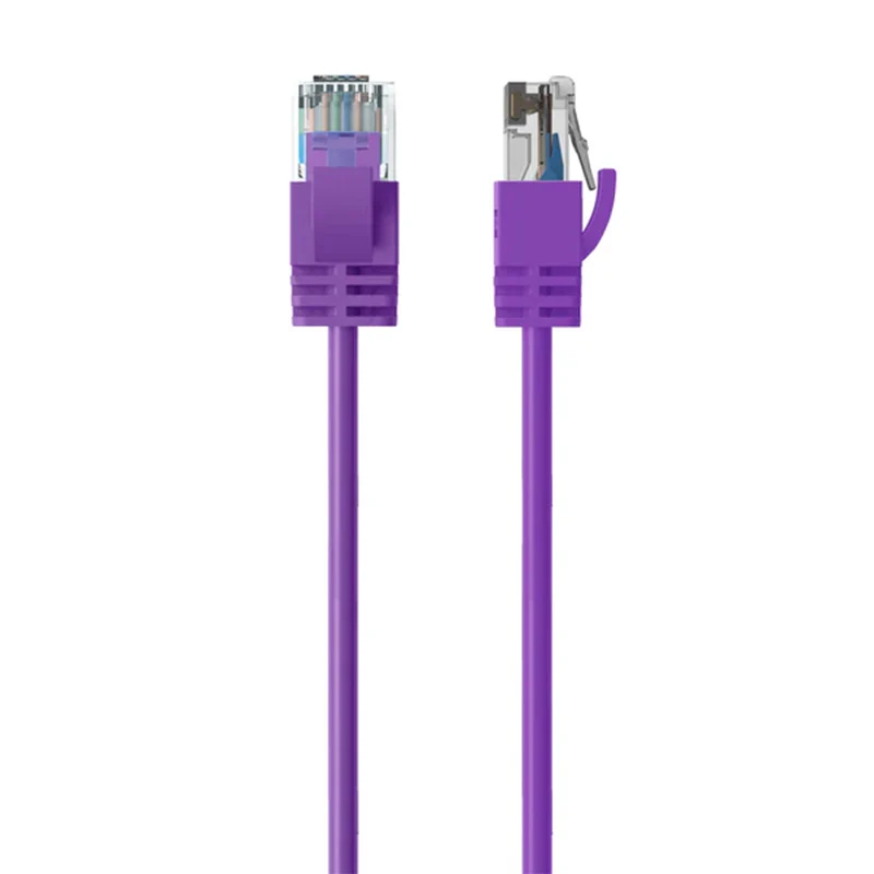Cruxtec Ultra-Thin CAT6A U/UTP Ethernet Cable - Purple 0.5m (RF6A-005-PU)