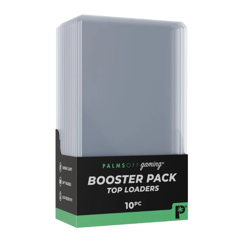 Palms Off Gaming Booster Pack Card Loader Top Loaders - 10pc Pack - Standard Size