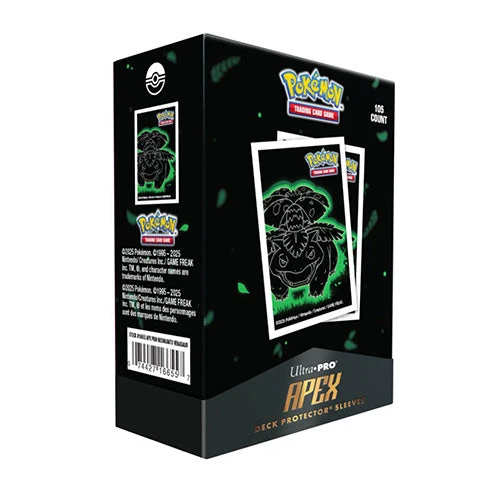 Ultra Pro Pokemon Neon Kanto 105ct APEX Deck Protector Sleeves Venusaur