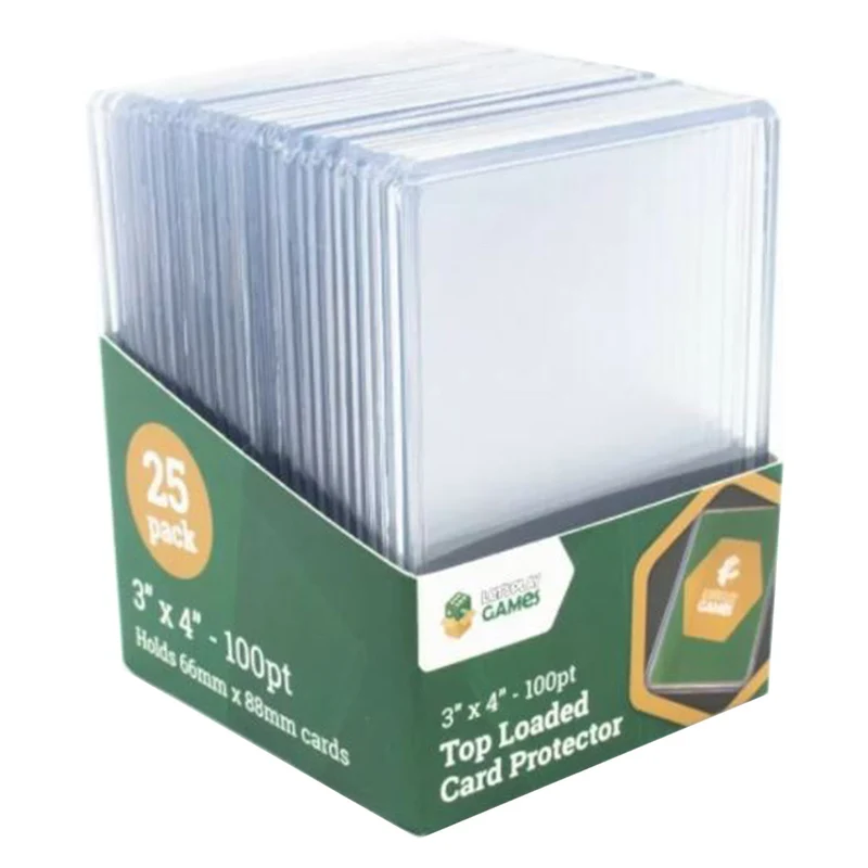 Let's Play Games LPG Top Loaded Card Protector 3"x4" 100pt (25ct)