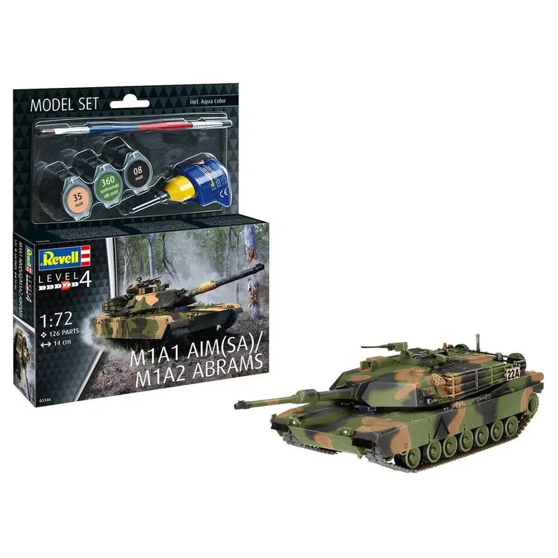 Revell 1/72 M1A1 AIM(SA)/ M1A2 Abrams Model Set