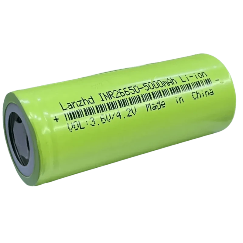 Accu 26650 Li-Ion 3.6V 5000mAh Button Top protégé 69mm