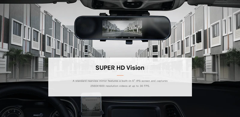 Xiaomi 70mai Rearview Mirror Dashcam