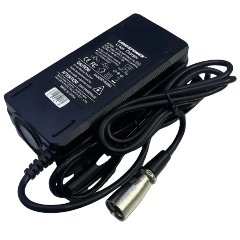 Chargeur 54.6V 3A XLR 3 broches pour batterie Li-ion 48V