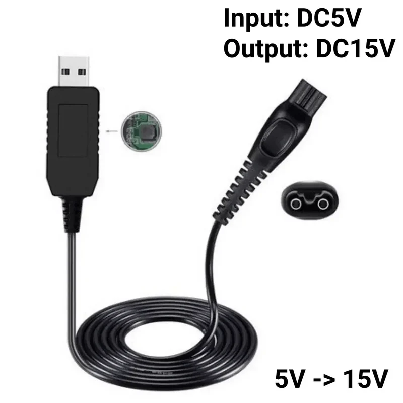 Câble USB 15V pour rasoir Philips OneBlade compatible HQ8505