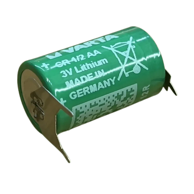 Pile Lithium Varta 3V CR 1/2AA avec languettes à souder sur C.I