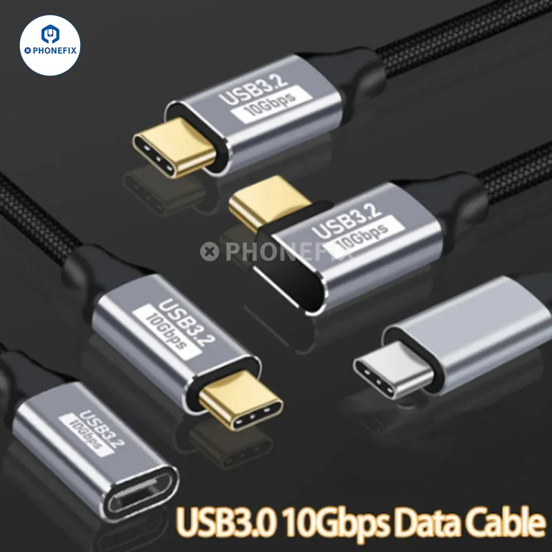 Câble d'extension numérique USB 3.1 Gen2 droit/coudé