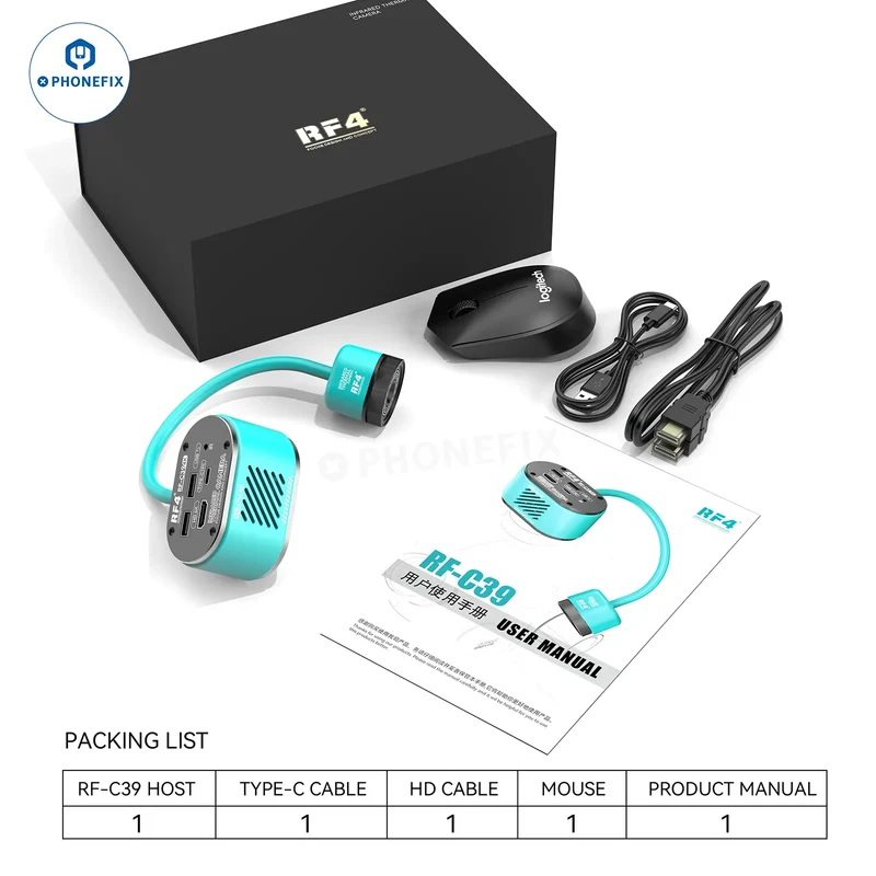 Caméra infrarouge 4K RF39 RF-C4, imageur thermique à double spectre 2 en 1