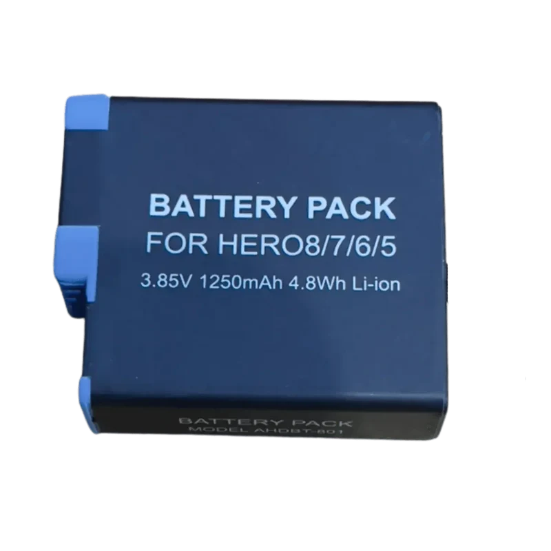 Batterie pour caméra Go Pro Hero 8, 7, 6, 5