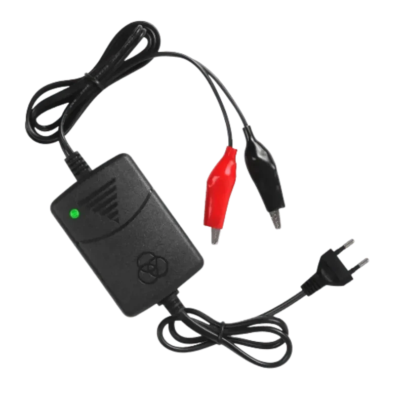 Chargeur batterie plomb 12 V 1.3 A avec pinces crocodile