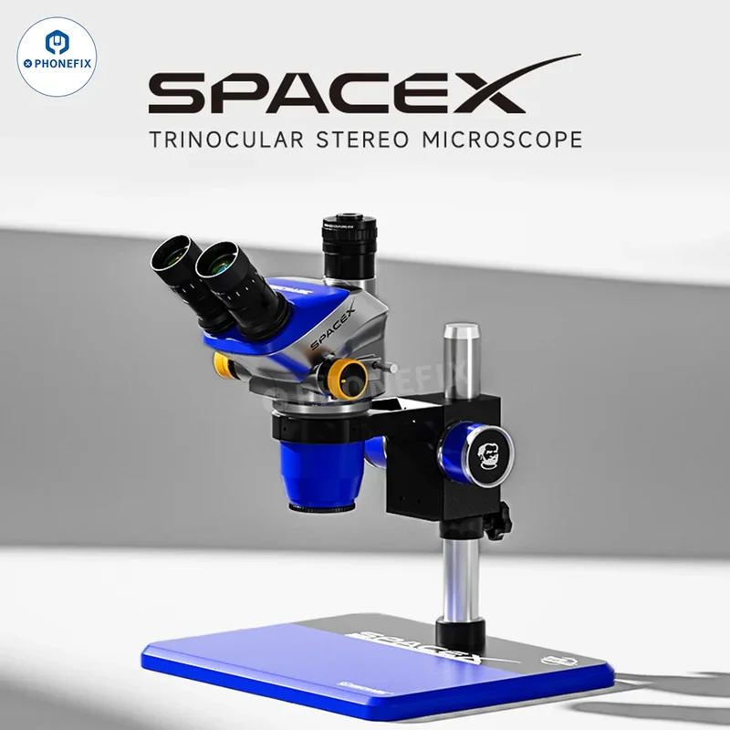 Microscope trinoculaire de micro-soudage Mechanic Space X 6.5X-52X
