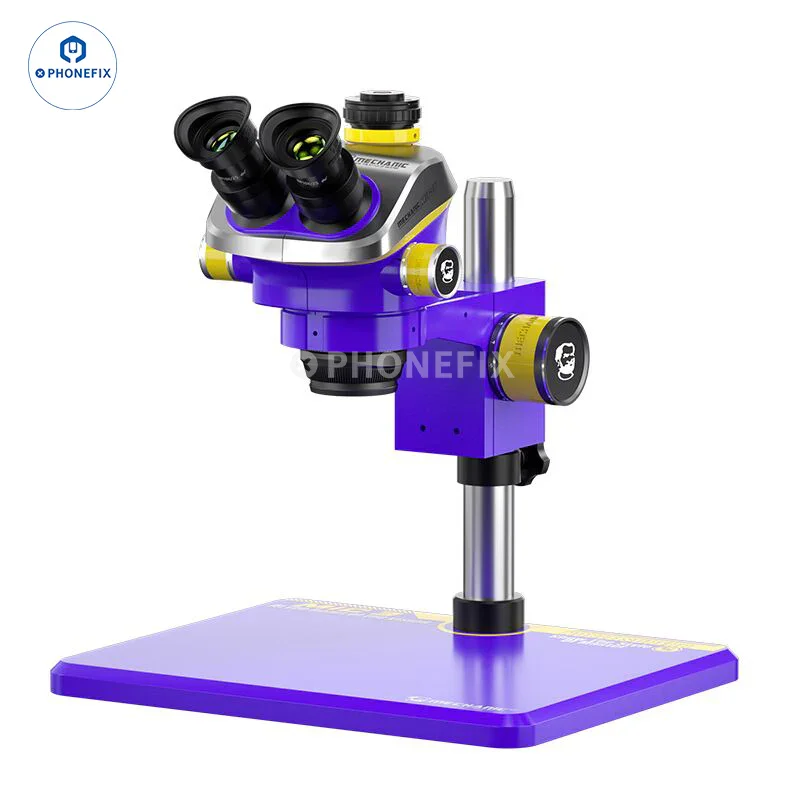 Microscope stéréo trinoculaire à souder Mechanic Mic2 Mic3 7X-50X
