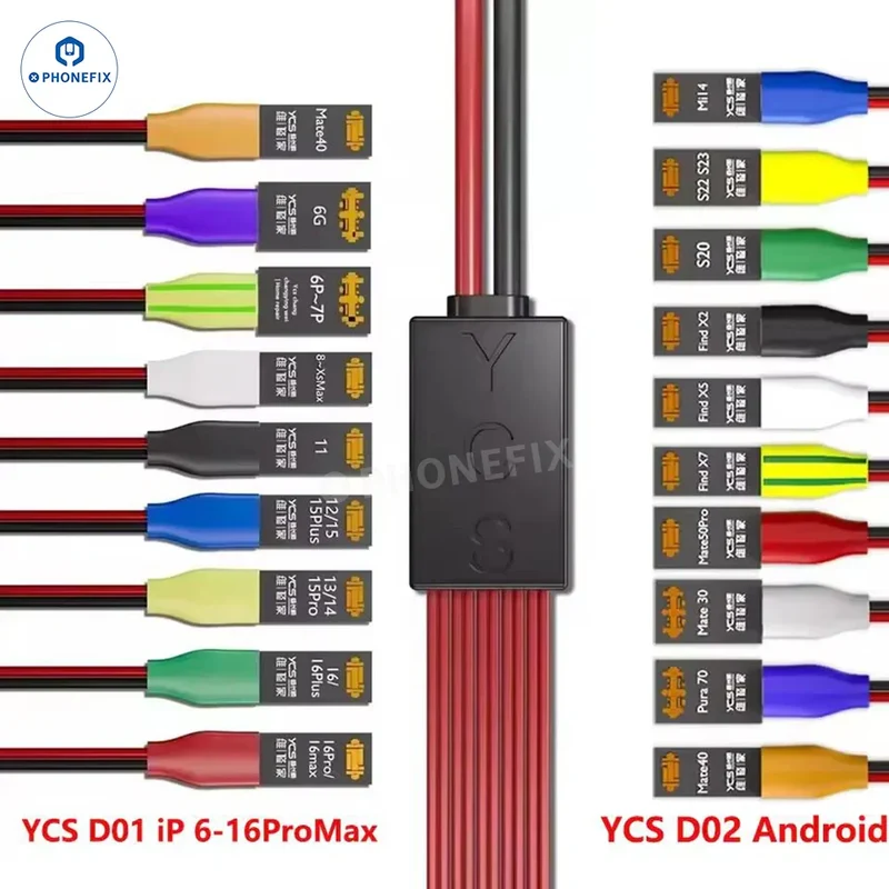 Câble d'alimentation YCS D01 D02 pour iPhone 6-16 Pro Max Android Huawei