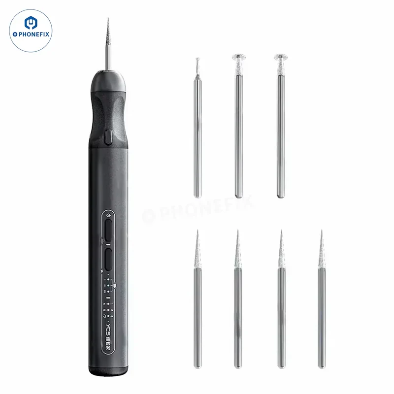 Stylo de polissage électrique YCS pour téléphone, PCB, CPU, écran, IC, outil de meulage