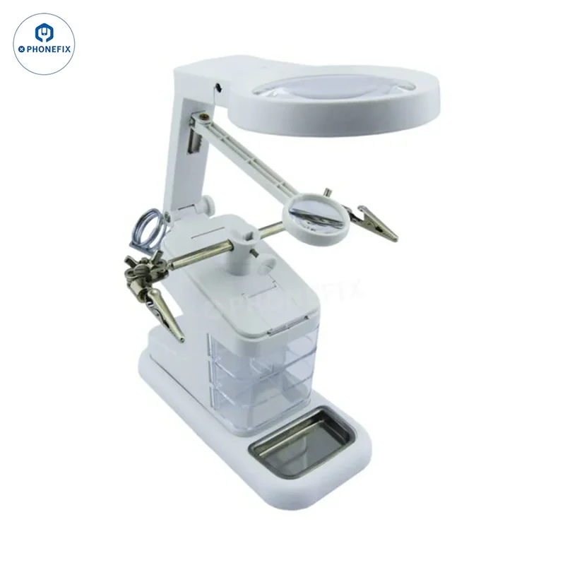 Loupe de soudage de bureau TH 7026 avec 10 LED