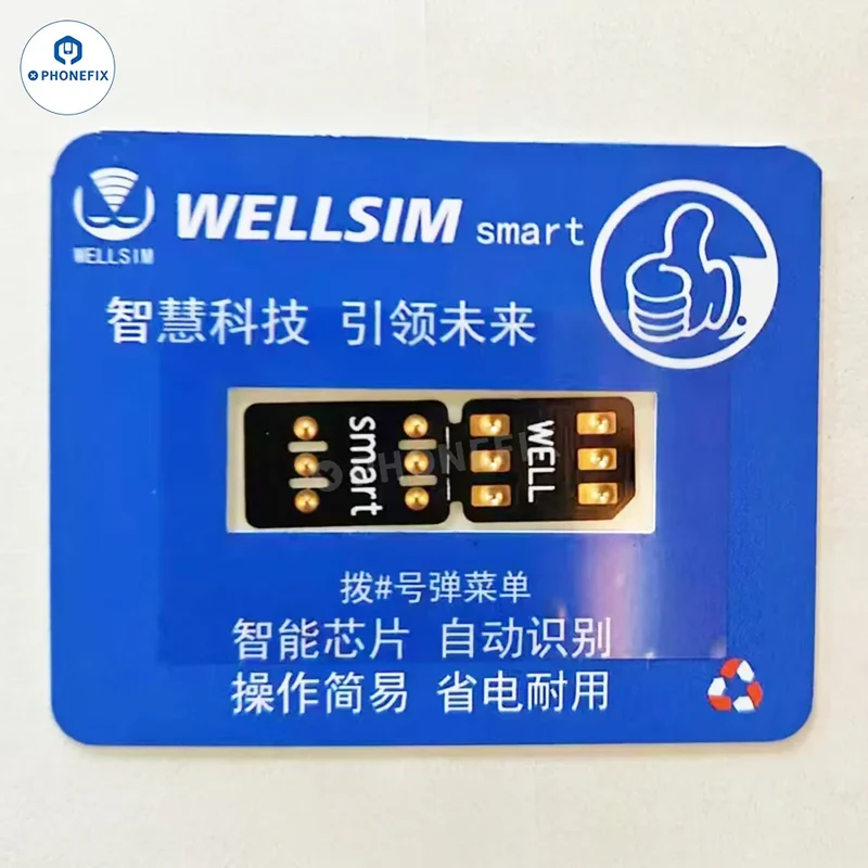 Carte SIM intelligente WELLSIM pour iPhone XR-18 Pro Max iOS16