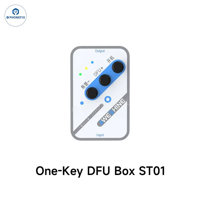 ST01 Boîte DFU à une touche pour iPhone X-16 Pro Max Mode de récupération