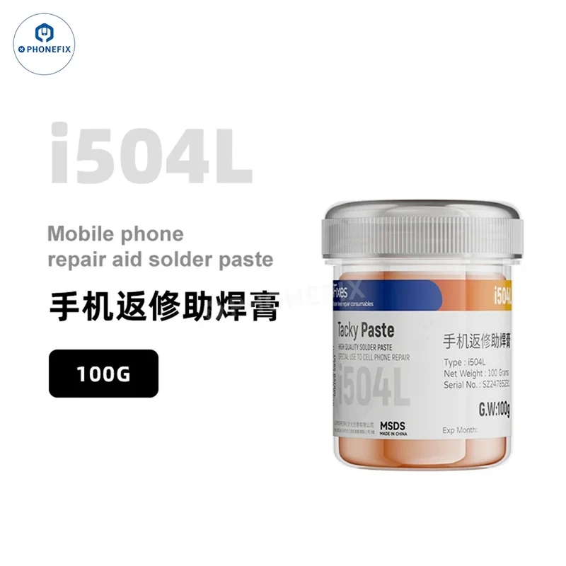 Pâte à souder de réparation BGA iFixes, sans plomb, sans nettoyage, 100 g