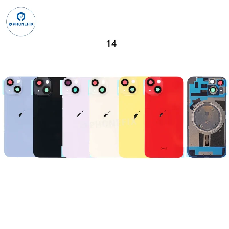 Coque arrière en verre avec aimant Magsafe pour iPhone 14-16 Pro Max