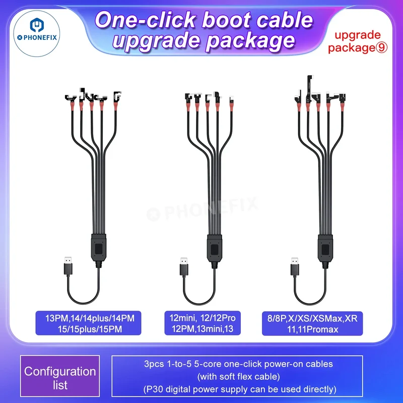 Câble d'alimentation en un clic i2C Boot Box pour iPhone et Android