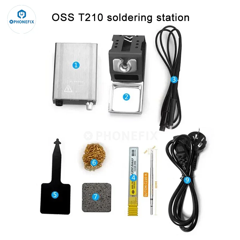 Station de soudage OSS T210 T245 T115 compatible avec les pointes C210/245/115