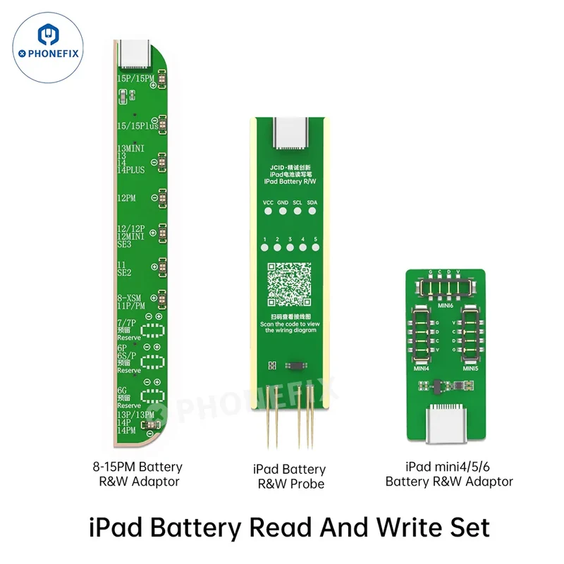 Adaptateur JCID pour la lecture et l'écriture du cycle de charge de la batterie de l'iPad